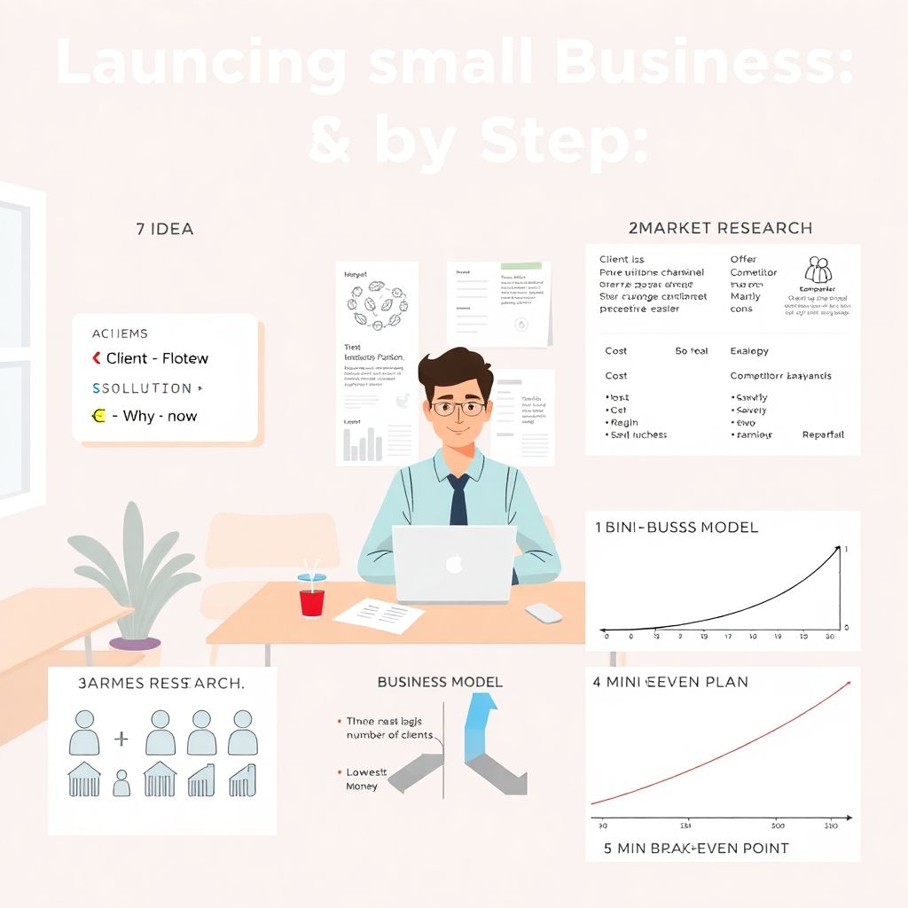 Запуск малого бизнеса с нуля: пошаговый план от идеи до первых продаж